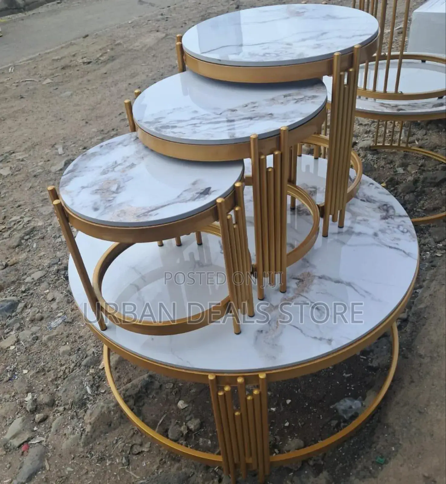 4 in 1 Executive Pure Marble Table 
Available in Black and White