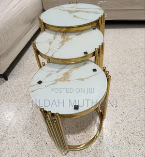 3 in 1 Executive Marble Table