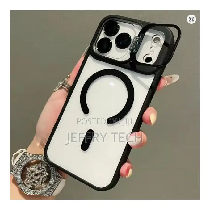 Apple iPhone 17 Pro Max Metal Case - Ultra Invisible Holder With Magne