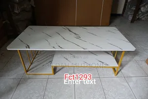 Executive White Marble Coffee Table High Quality