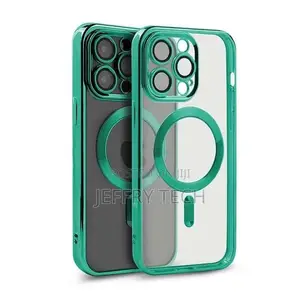 Magsafe Case With Camera Lens Protector for iPhone 16 Pro Max - Green