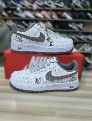 Custom Louis Vuitton X Nike Air Force 1 Sneaker