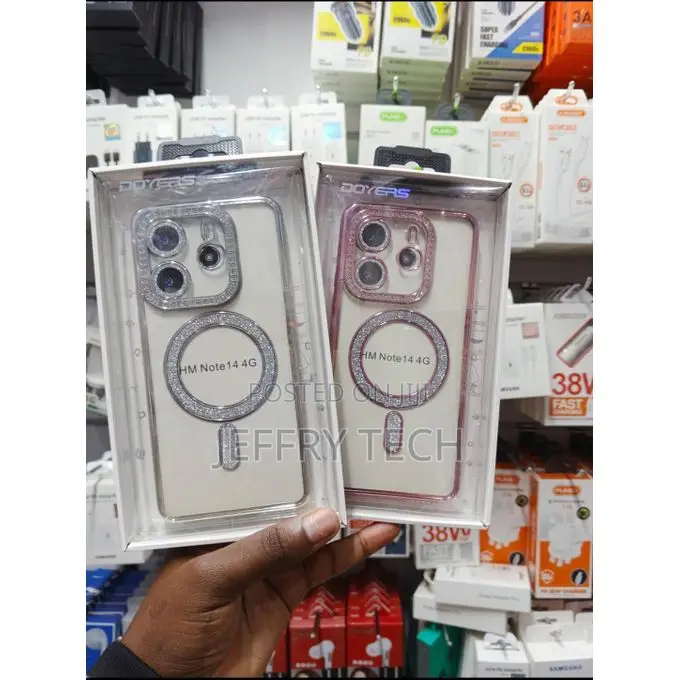 Redmi Note 14 4g Phone Cover With Glitters