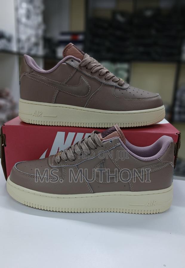 Mink Brown Puffy Swoosh Af1 Size 38-45