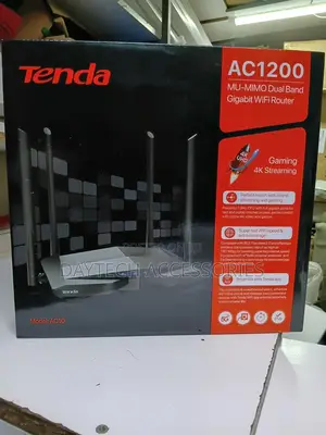 Tenda Ac10 Router Ac1200 Smart Dual-Band Gigabit Wi-Fi.