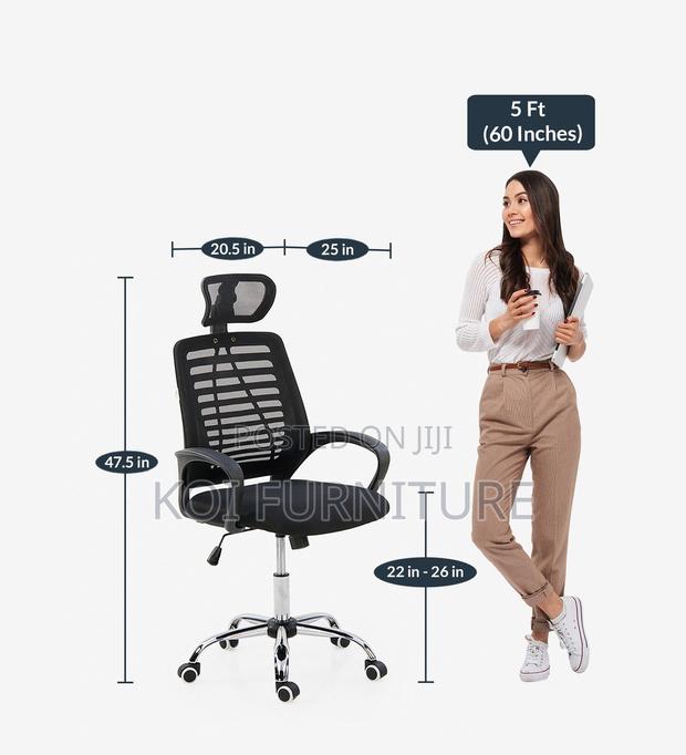 Office Chairs; Hearest Breathable Fabric Seat - thumbnail 3