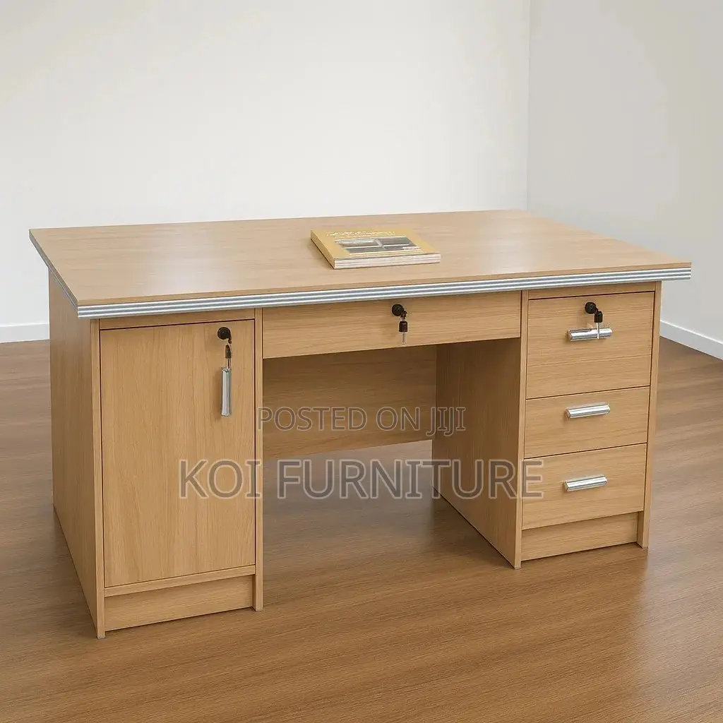 Office Tables; 1200mm Brown Finish Executive Home Office Desk