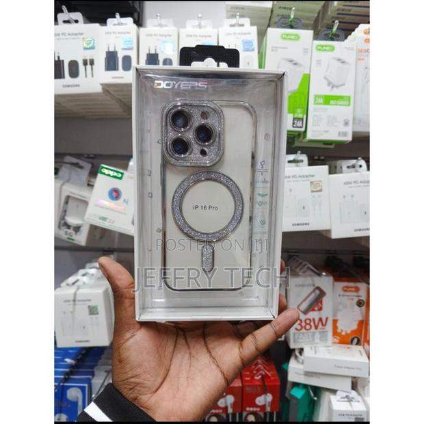 Apple iPhone 16 Pro Clear Phone Case With Glitters - main view