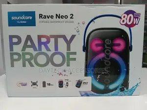 This Is an Anker Soundcore Rave Neo 2 Portable Bluetooth Speaker.