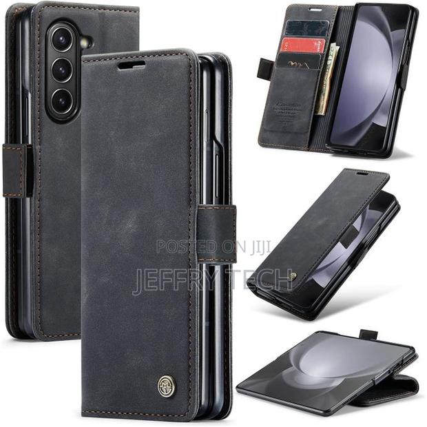 Caseme for Samsung Galaxy Z Fold 5 Wallet Case,Soft Pu Leather Flip W