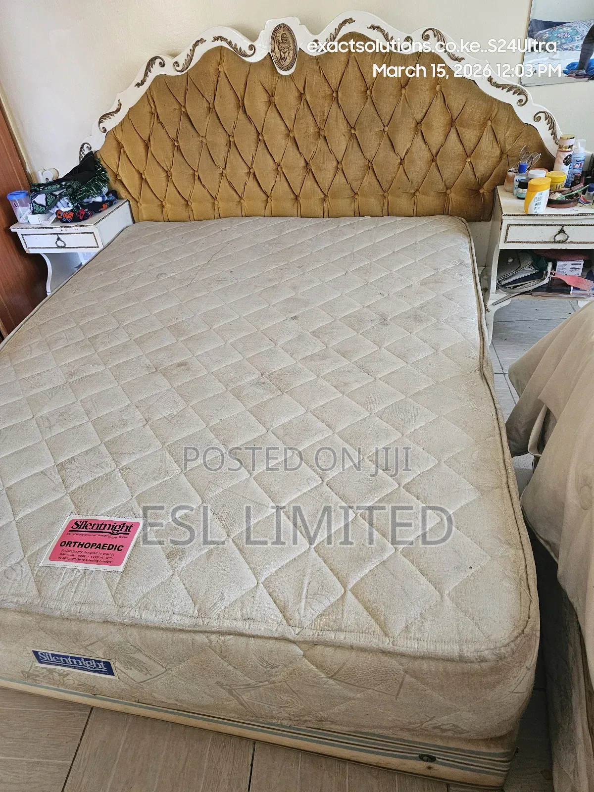 Silentnight 5 by 6 Bed With Headboard Bedside Tables