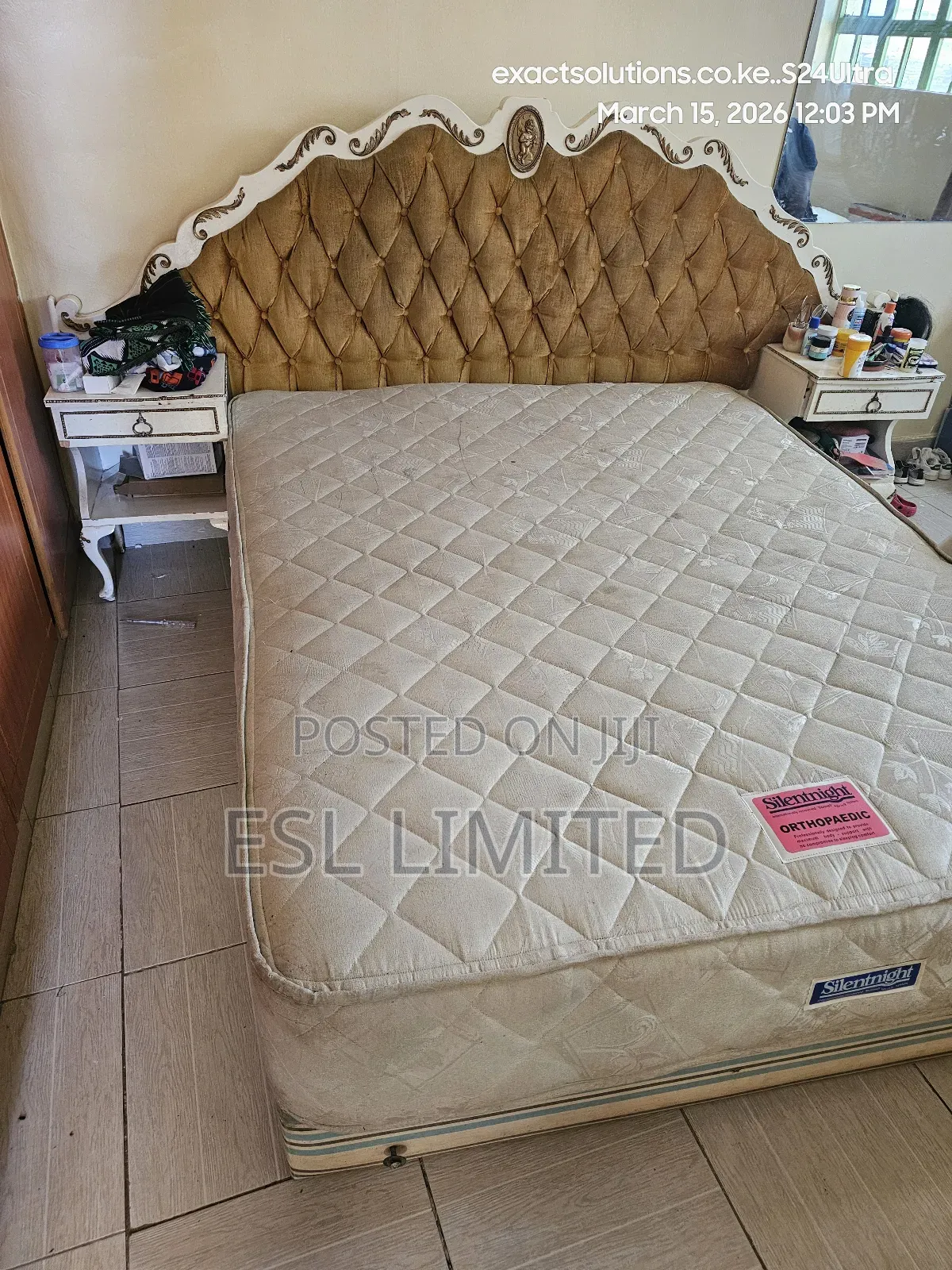 Silentnight 5 by 6 Bed With Headboard Bedside Tables