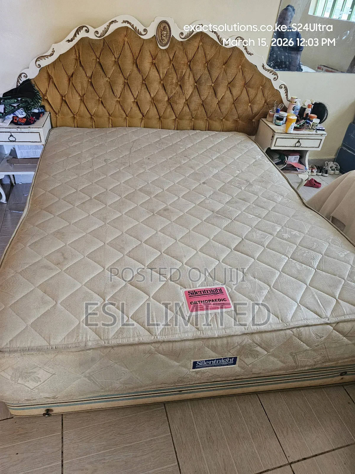 Silentnight 5 by 6 Bed With Headboard Bedside Tables