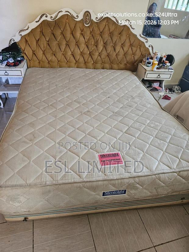 Silentnight 5 by 6 Bed With Headboard Bedside Tables - thumbnail 3