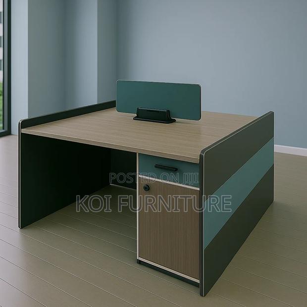 Office Workstation; Concise Two Users Executive Workstation Desk - main view
