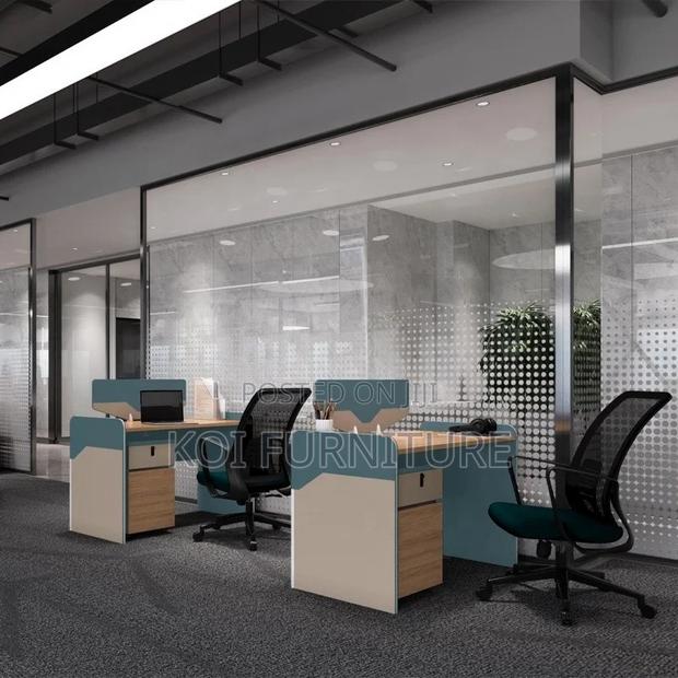 Office Workstation; Concise Two Users Executive Workstation Desk - thumbnail 4