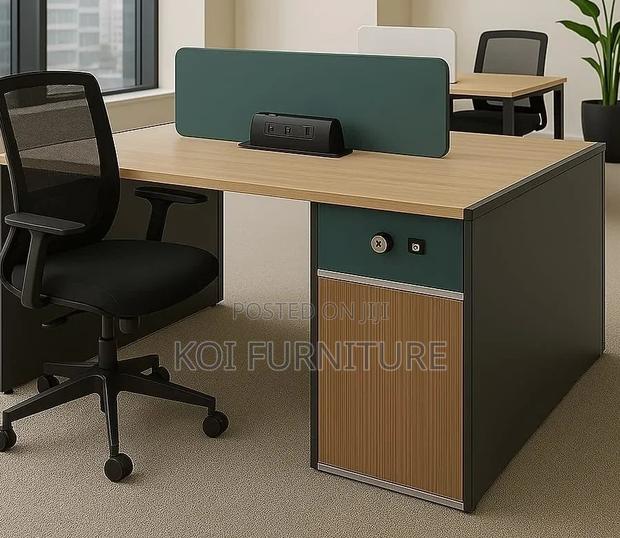 Office Workstation; Concise Two Users Executive Workstation Desk - thumbnail 6