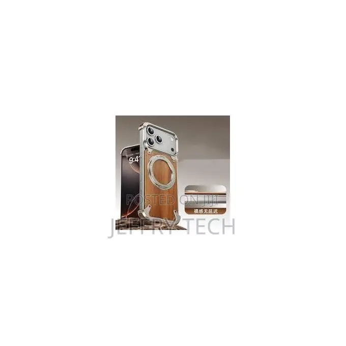 Eary Wooden Phone Case for iPhone 17 Pro Max Magnetic Shockproof Magsa