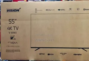 Frameless Vision 55 Inch 4 K Television v Series