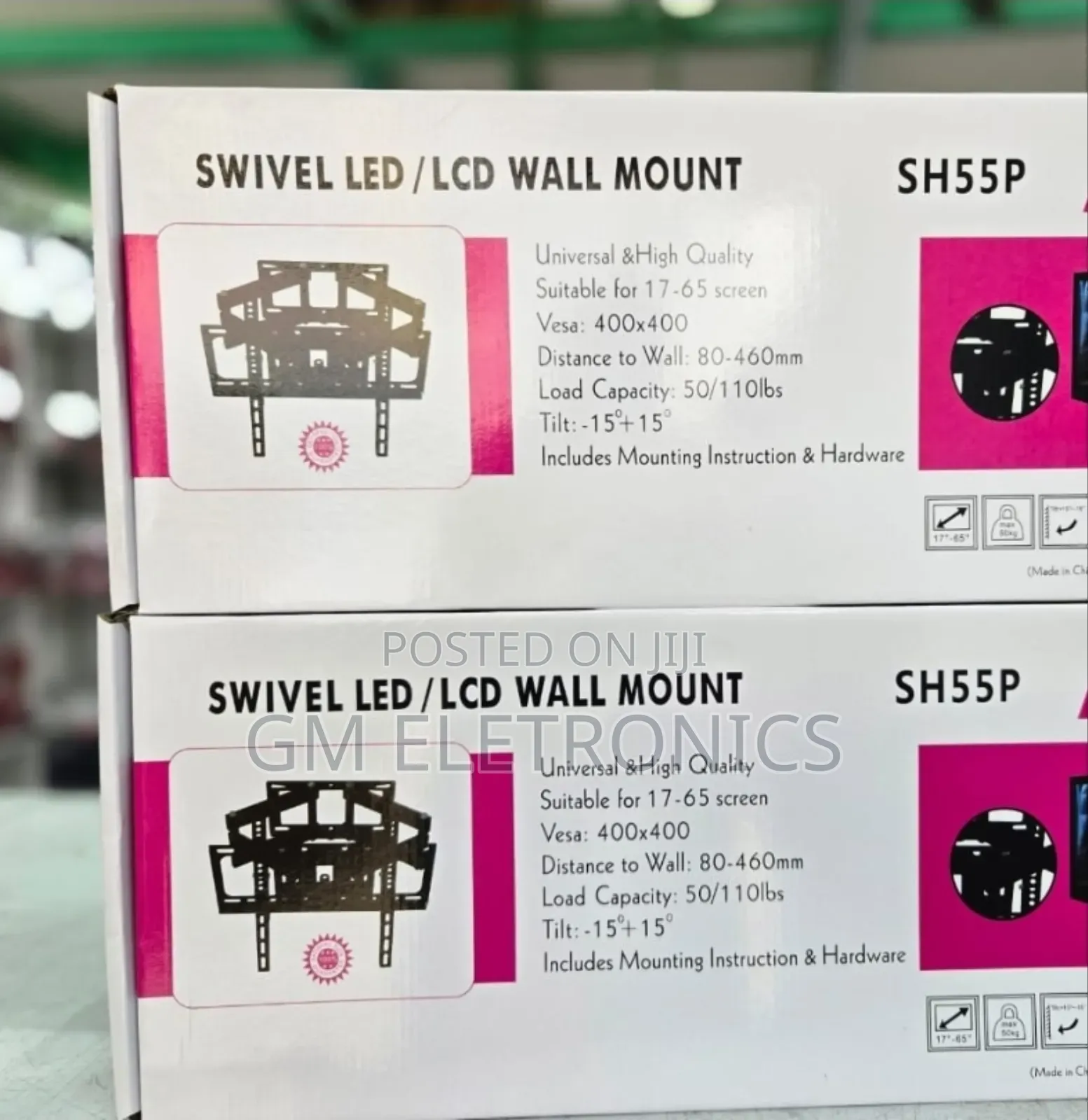 Original Swivel Tv(22"-65") Wall Mount for Led, Lcd, 3d Plasma Tvs.