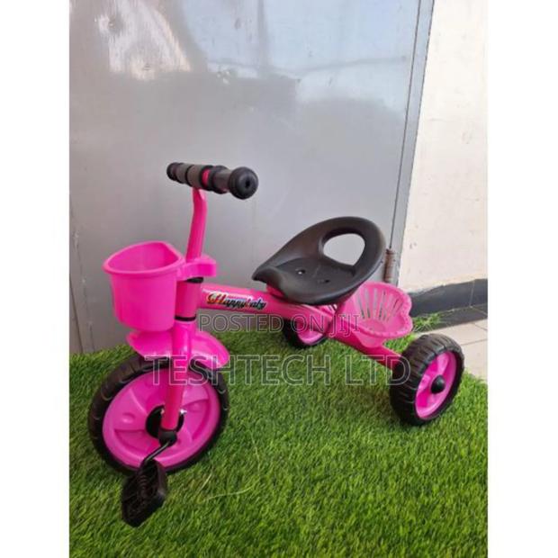 Kids Tricyles With a Carrier Pink