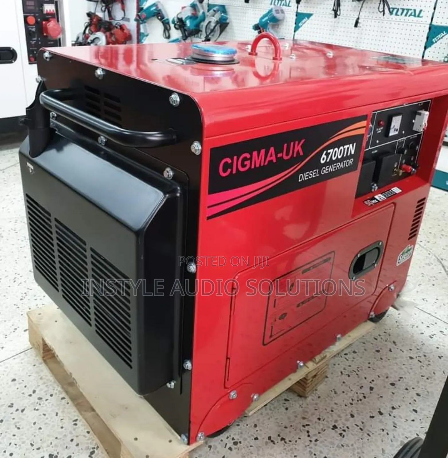 Cigma Uk 6700 Diesel Engine Silent Generator 6.5kva Inbuilt Ats