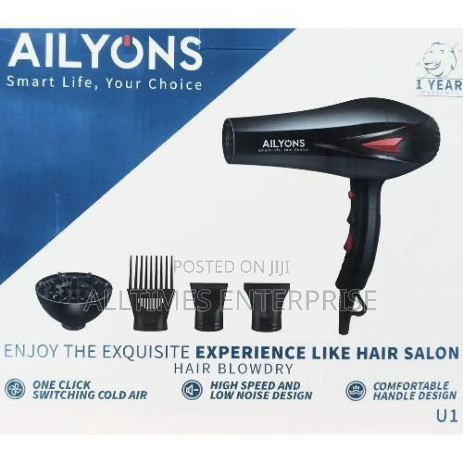 Ailyons Blowdry /Hairdryer With Accessories