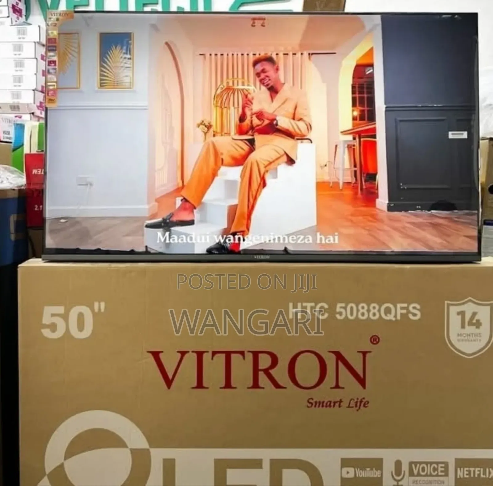 Bluetooth Enabled Qled 50 Inch Vitron Television F