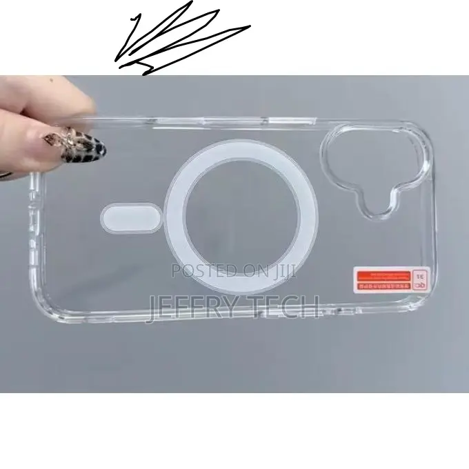 Transparent Back Case With Mag Save for iPhone 17
