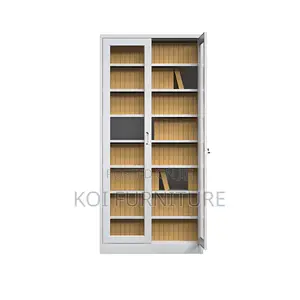 Office Cabinet; Storage Modern Cabinet With 4 Adjustable Shelves