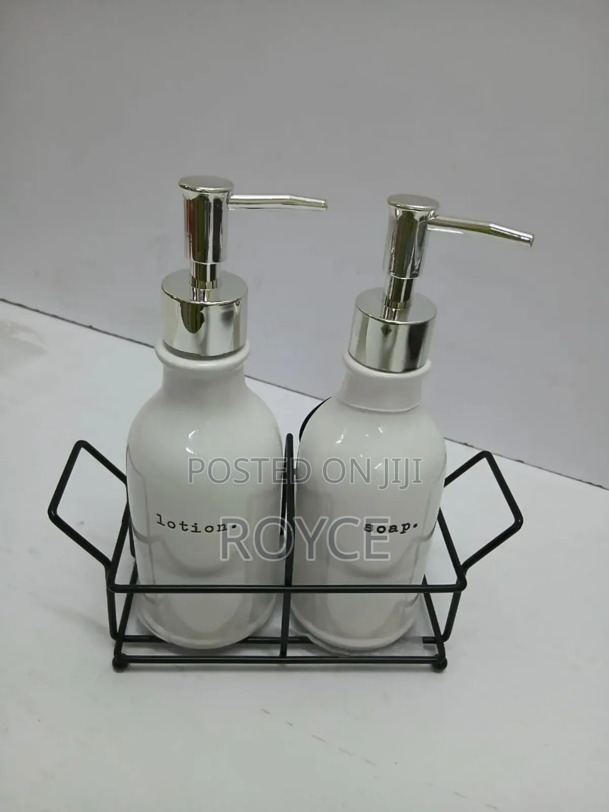 Soap & Lotion Dispenser With Stand