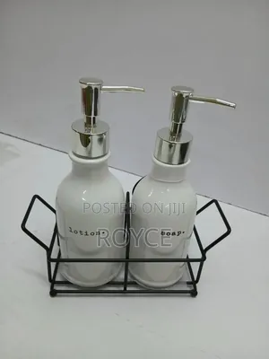 Soap & Lotion Dispenser With Stand