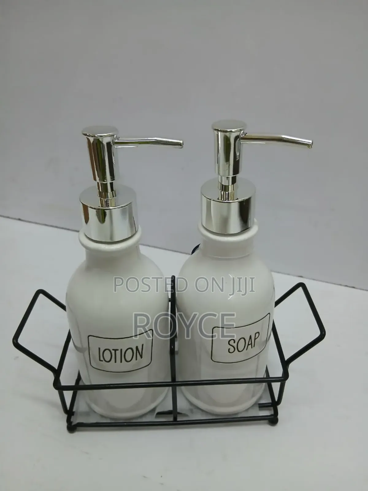 Soap & Lotion Dispenser With Stand