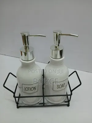 Soap & Lotion Dispenser With Stand