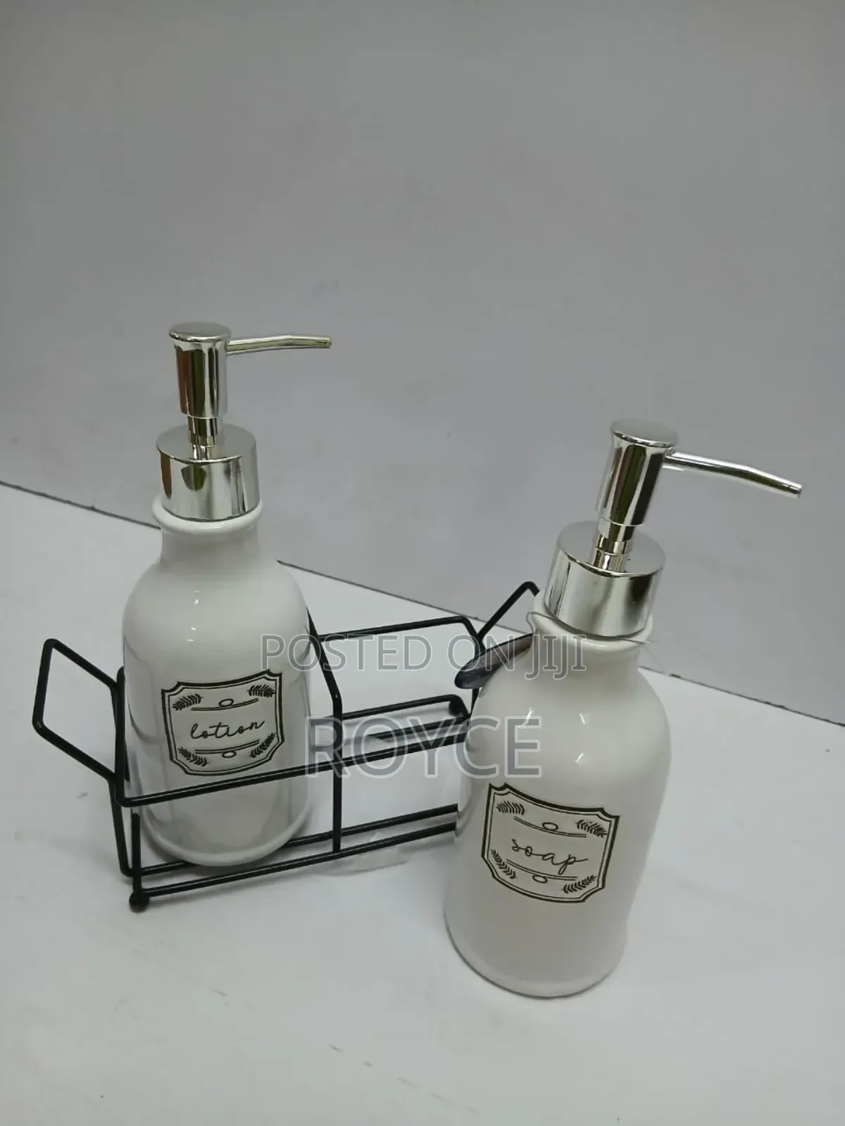 Soap & Lotion Dispenser With Stand