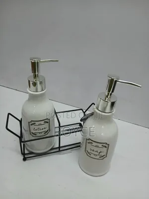 Soap & Lotion Dispenser With Stand
