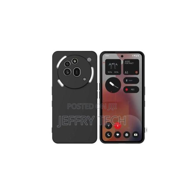 Soft Silicone Back Cover for Nothing Phone 3a Pro – Black - main view