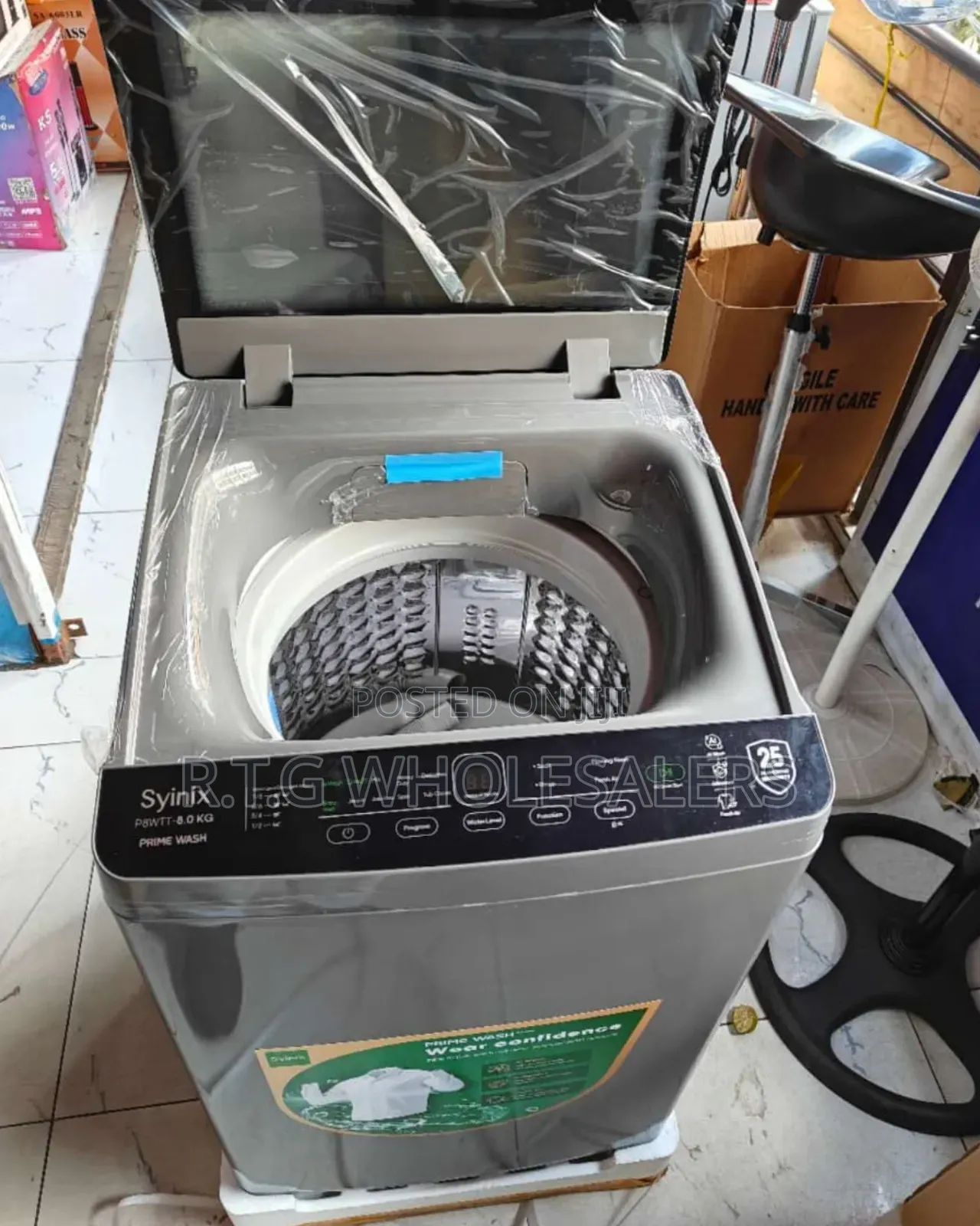 Syinix 8kg Full Automatic Top Load Washer