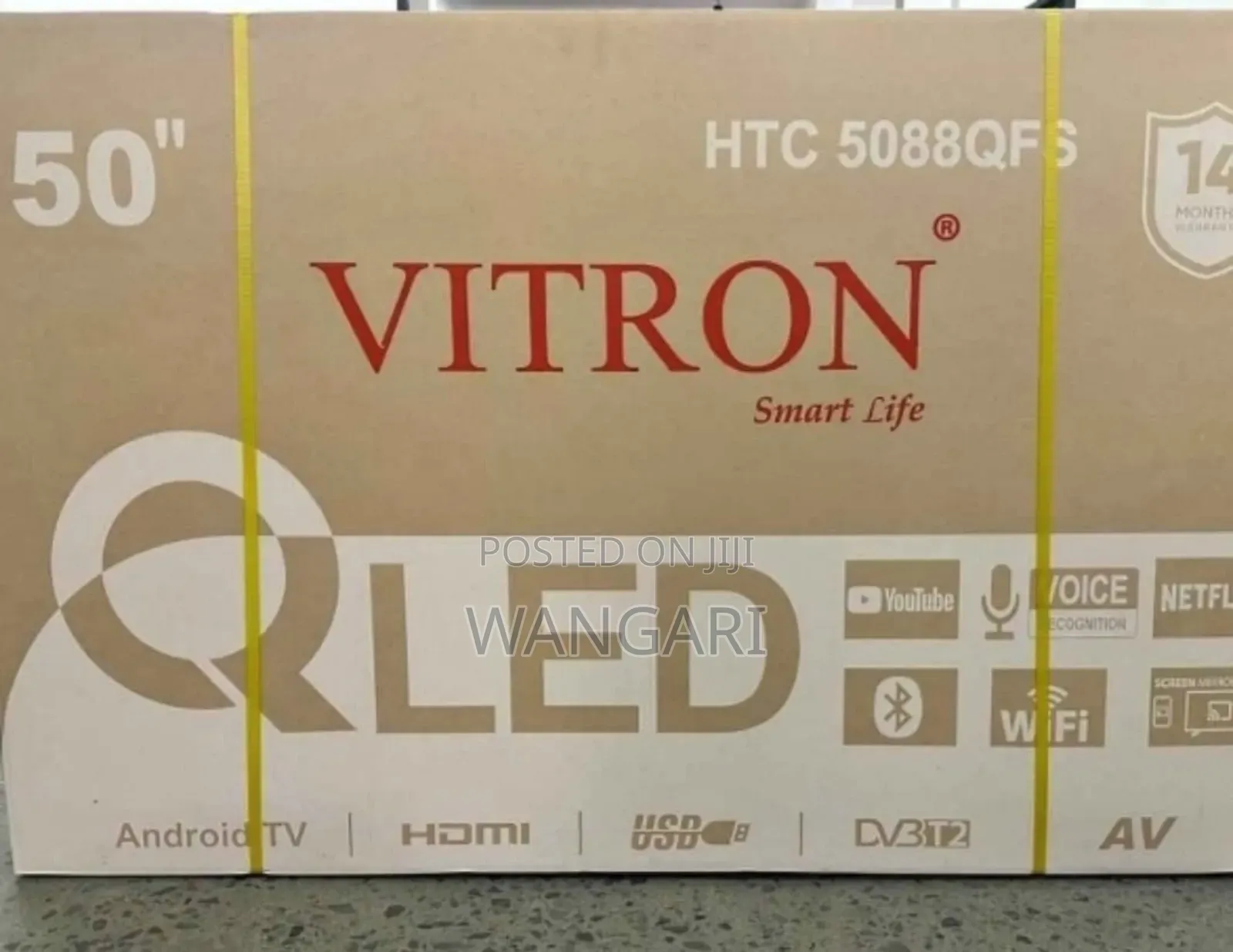 Wifi Enabled Bluetooth Qled 50 Inch Vitron Television