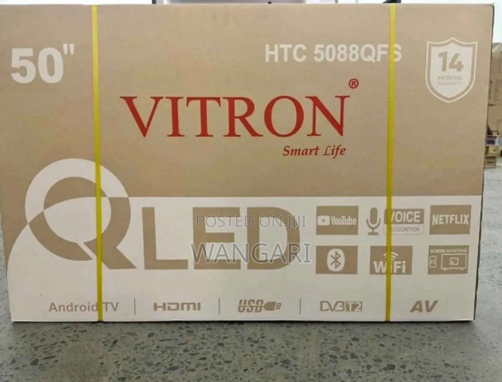 Wifi Enabled Bluetooth Qled 50 Inch Vitron Television