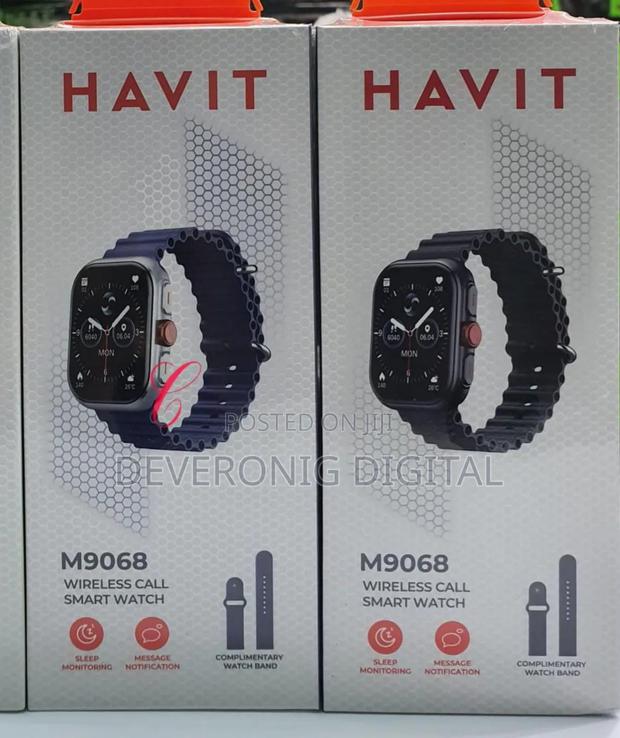Havit M9068 Amoled Wireless Call Smart Watch *With Extra Watch Straps