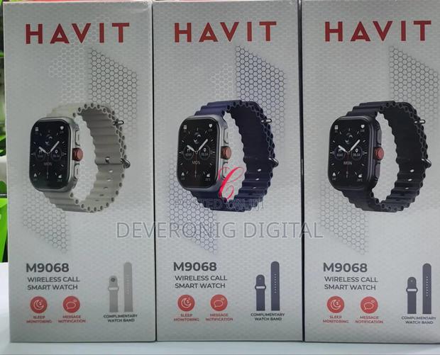 Havit M9068 Amoled Wireless Call Smart Watch *With Extra Watch Straps - thumbnail 2