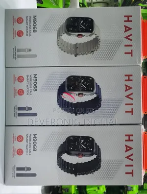 Havit M9068 Amoled Wireless Call Smart Watch *With Extra Watch Straps
