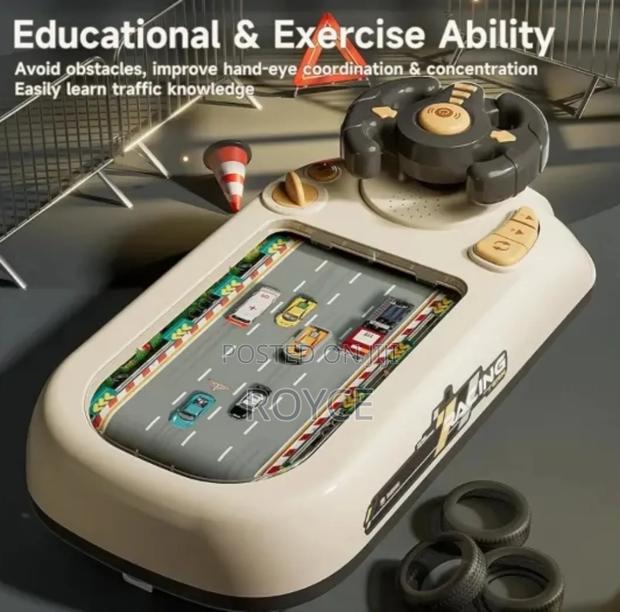 Musical Steering Wheel Racing Car Toy - thumbnail 4