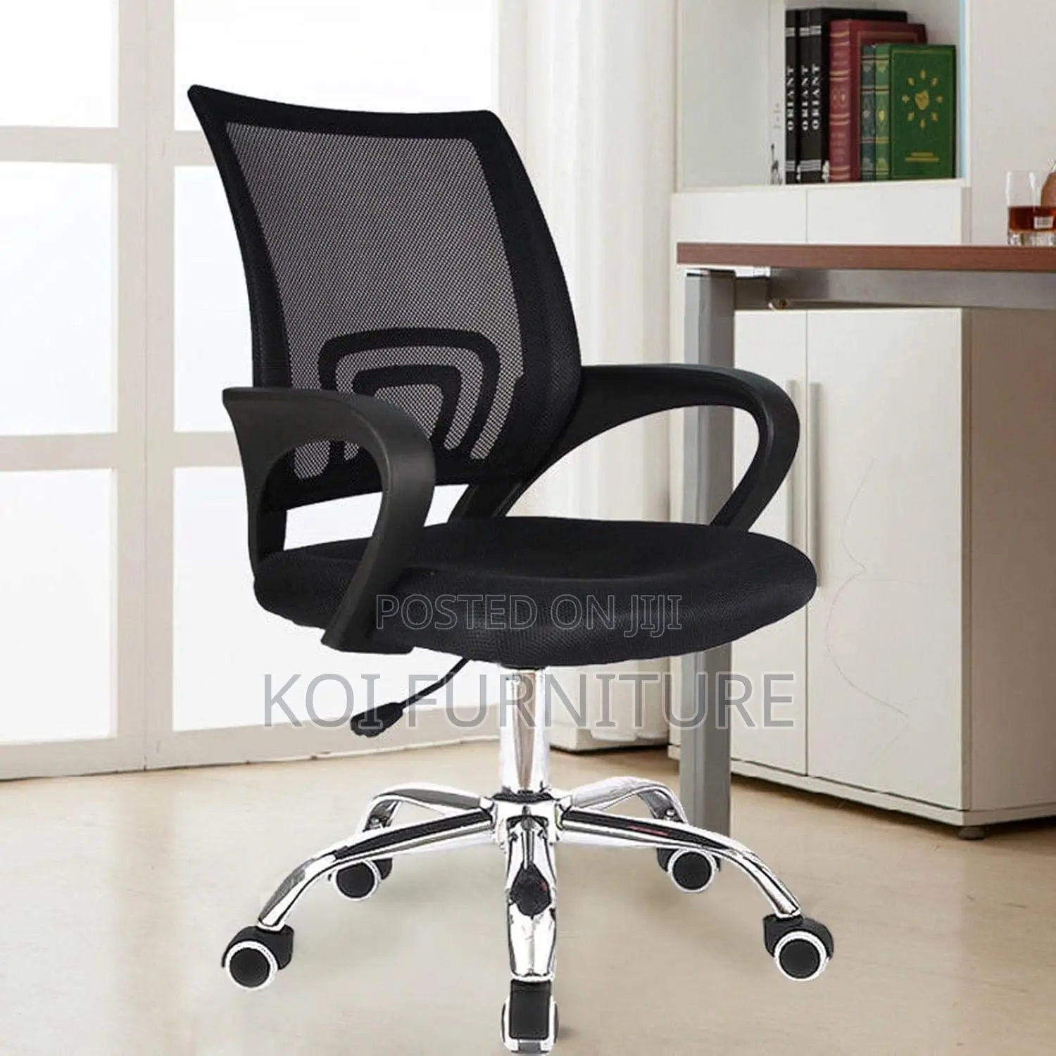 Office Chair; Fabric Clerical Mesh Office Swivel Study Chair