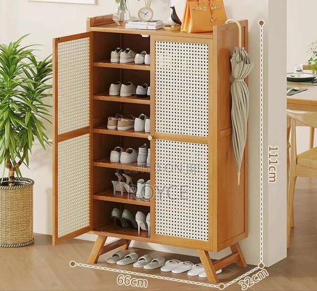 Wooden Bamboo Shoe Rack - thumbnail 4