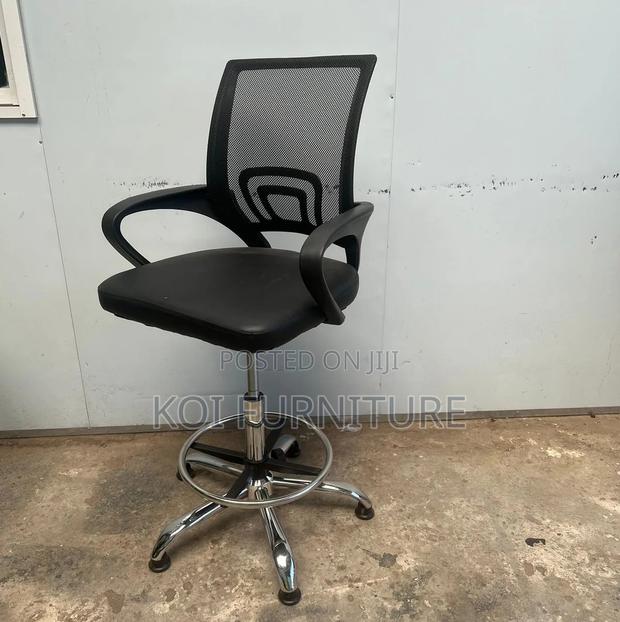 Office Chair; Mesh Long Adjustable Office Reception Chairs - thumbnail 3