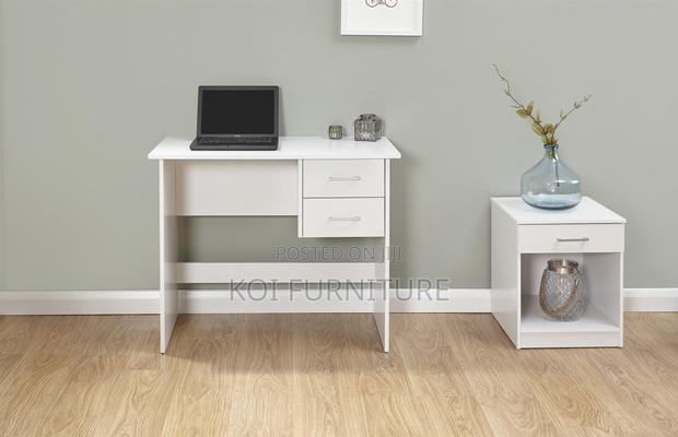 Home Tables; White Ergonomic Design Home Office Desk - thumbnail 2