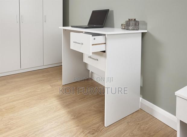 Home Tables; White Ergonomic Design Home Office Desk - thumbnail 4