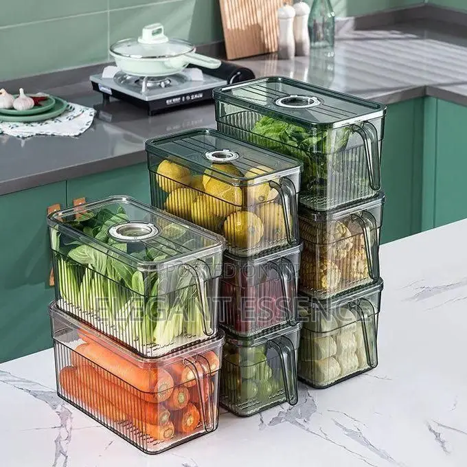 Acrylic Fridge Containers 3ltrs-Green